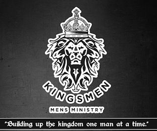 KINGSMEN MENS MINISTRY "BUILDING UP THE KINGDOM ONE MAN AT A TIME" logo