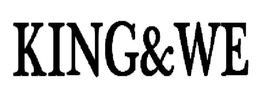 KING&WE logo