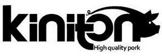KINITON HIGH QUALITY PORK logo