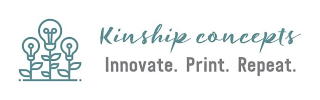 KINSHIP CONCEPTS INNOVATE. PRINT. REPEAT. logo