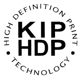KIP HDP HIGH DEFINITION PRINT TECHNOLOGY logo