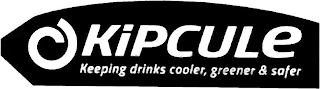 KIPCULE KEEPING DRINKS COOLER, GREENER & SAFER logo