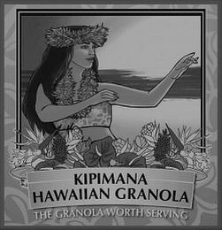 KIPIMANA HAWAIIAN GRANOLA THE GRANOLA WORTH SERVING logo