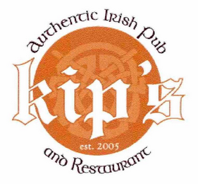 KIP'S AUTHENTIC IRISH PUB AND RESTAURANT EST. 2005 logo