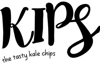 KIPS THE TASTY KALE CHIPS logo
