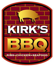 KIRK'S BBQ RIBS·CHICKEN·SEAFOOD logo