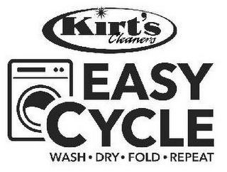 KIRT'S CLEANERS EASY CYCLE WASH DRY FOLD REPEAT logo