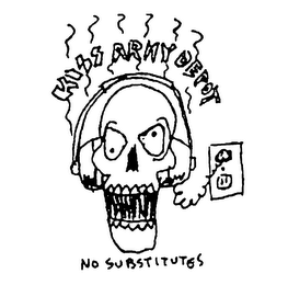 KISS ARMY DEPOT NO SUBSTITUTES logo