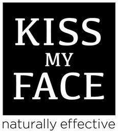 KISS MY FACE NATURALLY EFFECTIVE logo