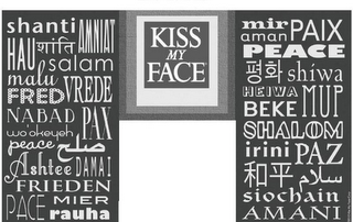 KISS MY FACE PEACE logo