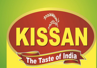 KISSAN THE TASTE OF INDIA logo