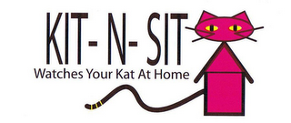 KIT-N-SIT WATCHES YOUR KAT AT HOME logo