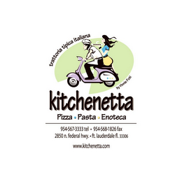 KITCHENETTA PIZZA · PASTA · ENOTECA TRATTORIA TIPICA ITALIANA BY VINNIE FOTI logo