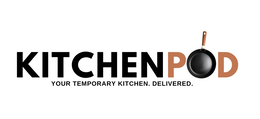KITCHENPOD YOUR TEMPORARY KITCHEN. DELIVERED. logo