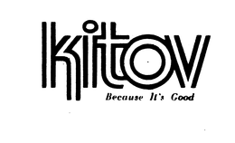 KITOV BECAUSE IT'S GOOD logo