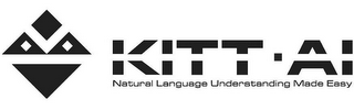 KITT·AI NATURAL LANGUAGE UNDERSTANDING MADE EASY logo
