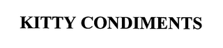KITTY CONDIMENTS logo