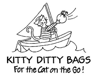 KITTY DITTY BAGS FOR THE CAT ON THE GO! logo