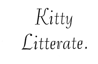 KITTY LITTERATE. logo