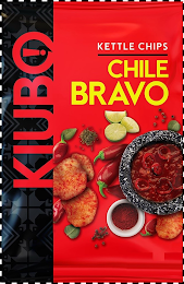 KIUBO KETTLE CHIPS CHILE BRAVO logo