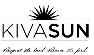 KIVASUN RESPECT THE LAND. REVERE THE FOOD. logo