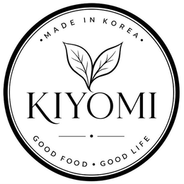 KIYOMI MADE IN KOREA GOOD FOOD GOOD LIFE logo