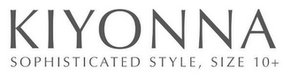 KIYONNA SOPHISTICATED STYLE, SIZE 10+ logo