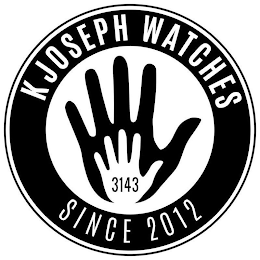 KJOSEPH WATCHES SINCE 2012 3143 logo