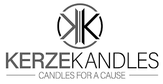KK KERZE KANDLES CANDLES FOR A CAUSE logo