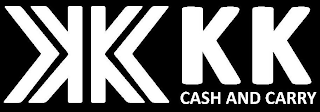 KK KK CASH AND CARRY logo