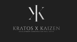 KK KRATOS X KAIZEN DEVELOPMENT. CONSTRUCTION. REAL ESTATE logo
