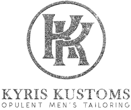 KK KYRIS KUSTOMS OPULENT MEN'S TAILORING logo