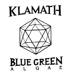 KLAMATH BLUE GREEN A L G A E logo