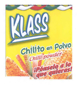 KLASS CHILITO EN POLVO CHILLI POWDER IPÓNSELO A LO QUE QUIERAS! logo