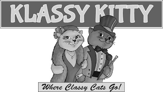 KLASSY KITTY WHERE CLASSY CATS GO! logo
