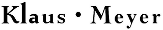 KLAUS · MEYER logo