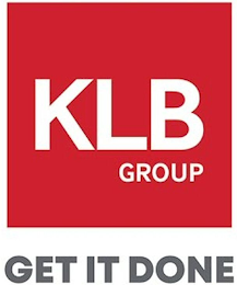 KLB GROUP GET IT DONE logo