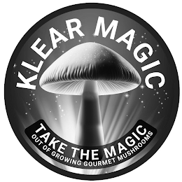 KLEAR MAGIC TAKE THE MAGIC OUT OF GROWING GOURMET MUSHROOMS logo