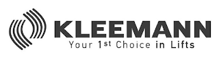 KLEEMANN YOUR 1ST CHOICE IN LIFTS logo
