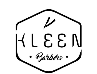 KLEEN BARBERS logo