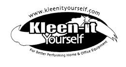 KLEEN-IT YOURSELF WWW.KLEENITYOURSELF.COM FOR BETTER PERFORMING HOME & OFFICE EQUIPMENT logo