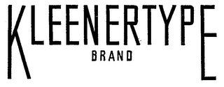 KLEENERTYPE BRAND logo