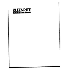 KLEENRITE CHEMICAL logo