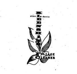 KLEENSHINE CHAS DAVIS FOLIAGE CLEANER logo