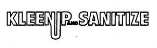 KLEENUP AND SANITIZE logo