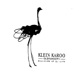 KLEIN KAROO OUDTSHOORN HALLMARK OF QUALITY logo