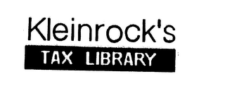 KLEINROCK'S TAX LIBRARY logo