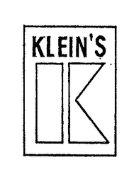 KLEIN'S K