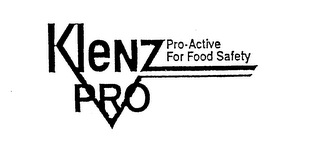 KLENZ PRO PRO-ACTIVE FOR FOOD SAFETY logo
