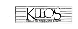 KLEOS EXCELLENCE IN RICHMOND BUSINESS logo